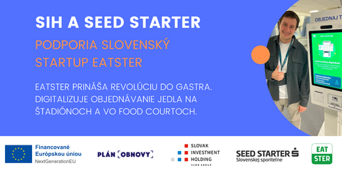 Slovenský startup Eatster získal podporu od Slovak Investment Holding a Seed Startera